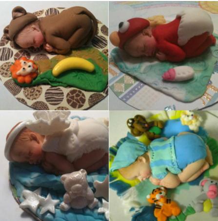 Molde silicona bebé – Figura decorativa para tortas y fondant