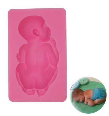 Molde silicona bebé – Figura decorativa para tortas y fondant