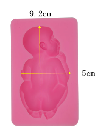 Molde silicona bebé – Figura decorativa para tortas y fondant