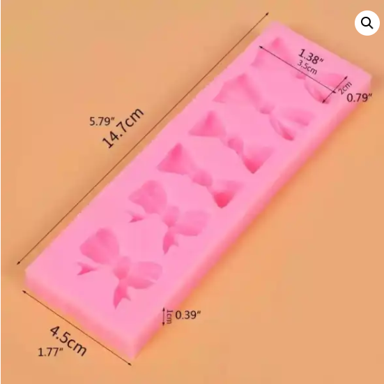 Molde silicona lazos