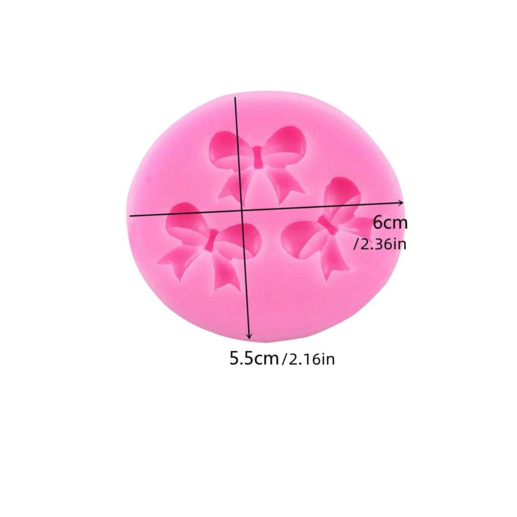 Molde silicona mini lazos