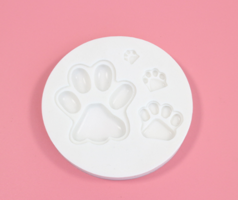 Molde de Silicona Patitas Perro