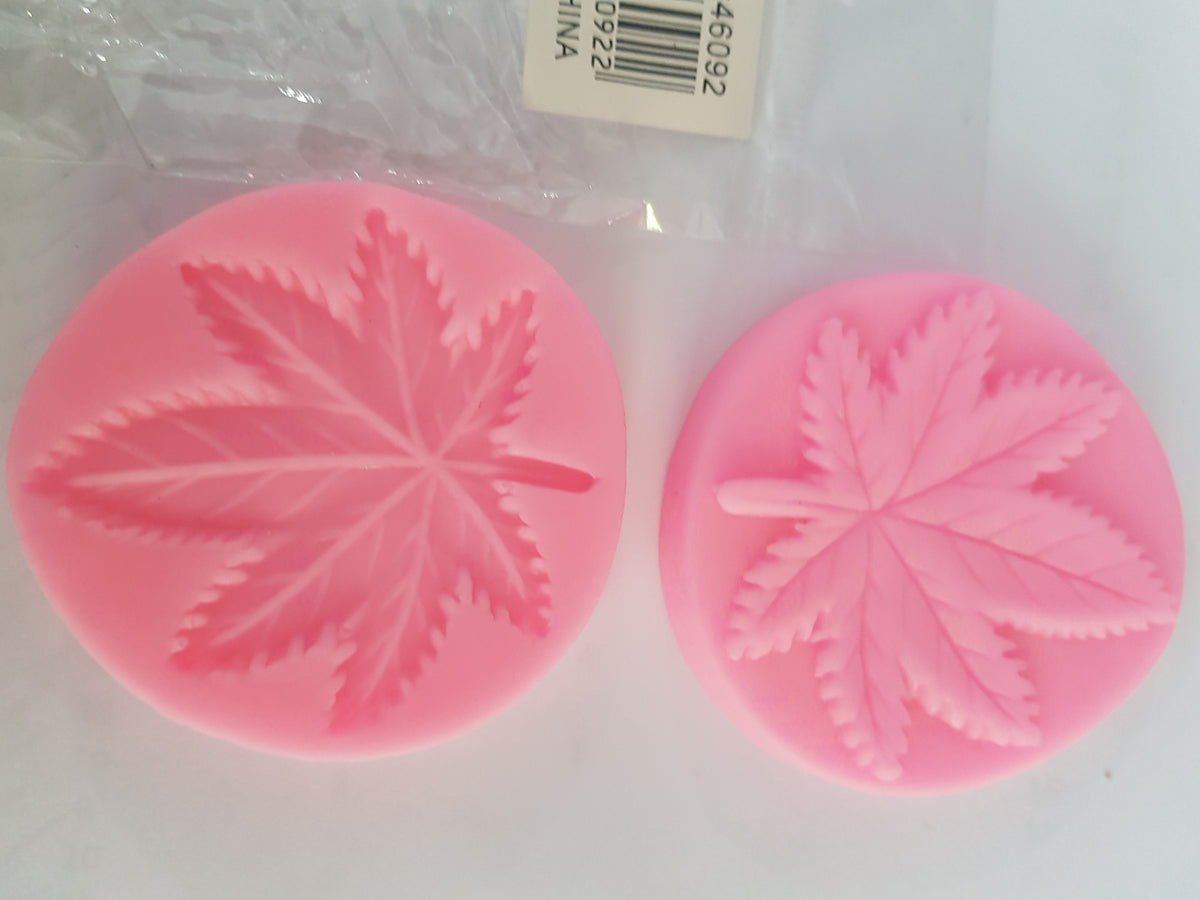 Molde silicona nervadura cannabis