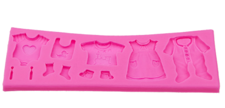 Molde silicona ropa bebe