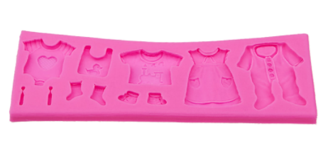 Molde silicona ropa bebe