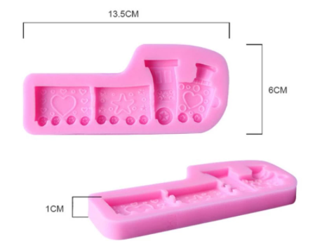 Molde de Silicona Tren con Vagones