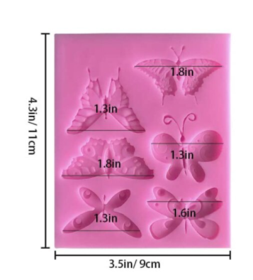 Molde de Silicona Mariposas