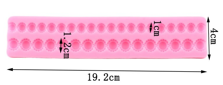 Molde de Silicona Borde Pastel