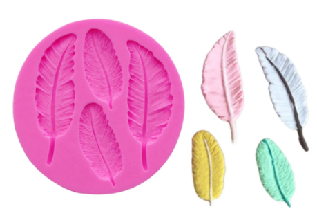 Molde de Silicona Plumas