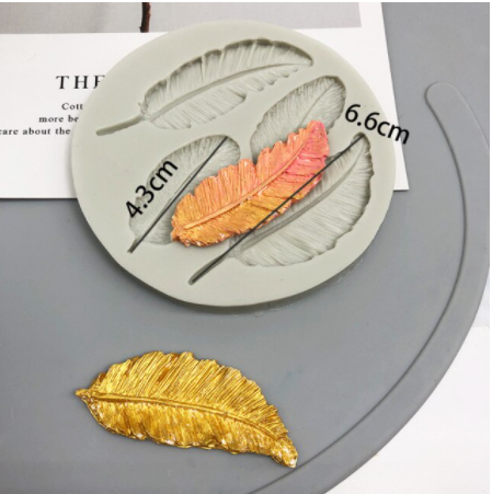 Molde de Silicona Plumas