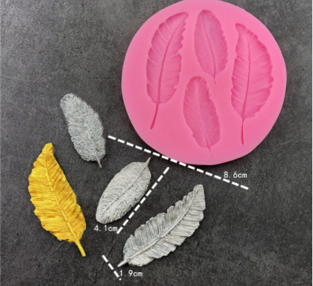Molde de Silicona Plumas