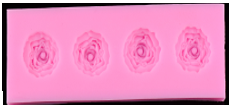 Molde silicona rosas