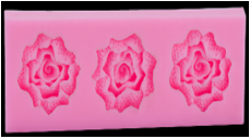 Molde silicona rosas