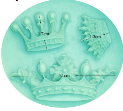 Molde de Silicona Coronas