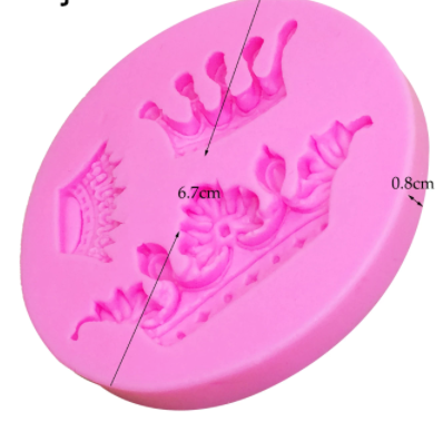 Molde de Silicona Coronas