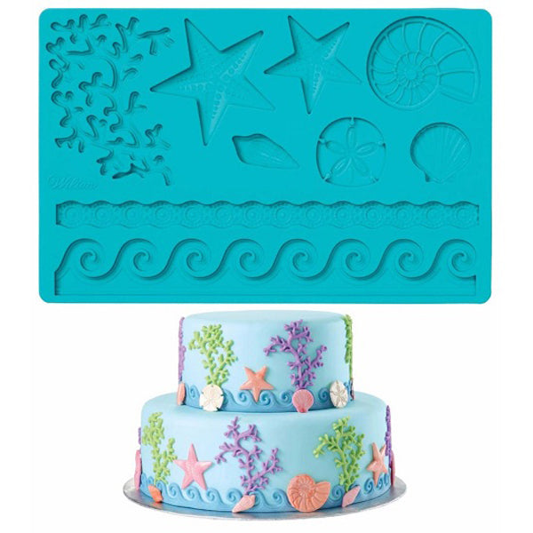 Molde silicona oceano