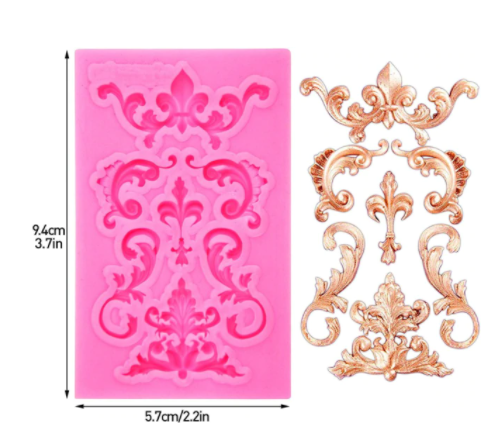 Molde de Silicona Barroco para Repostería y Fondant | Amparo Repostería