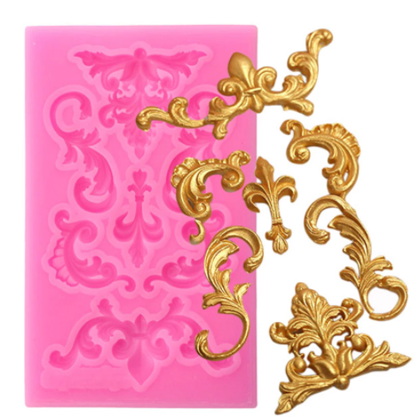 Molde de Silicona Barroco para Repostería y Fondant | Amparo Repostería