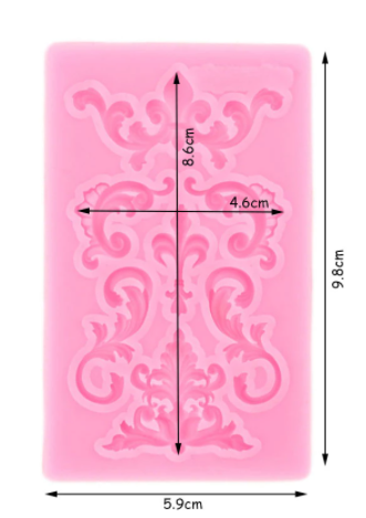 Molde de Silicona Barroco para Repostería y Fondant | Amparo Repostería