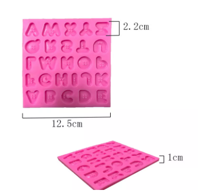 Molde silicona abecedario