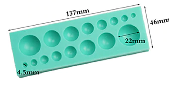 Molde silicona circulos