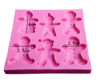 Molde silicona navidad Jengibre