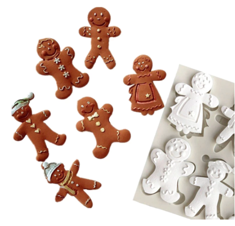 Molde silicona navidad Jengibre