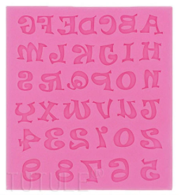 Molde silicona alfanumerico