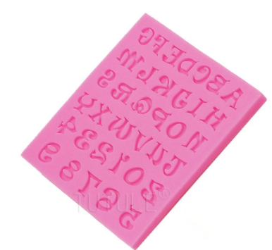 Molde silicona alfanumerico