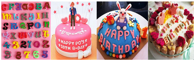 Molde silicona alfanumerico