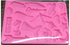 Molde Silicona Diseños Variados Mix Love | Amparo Repostería