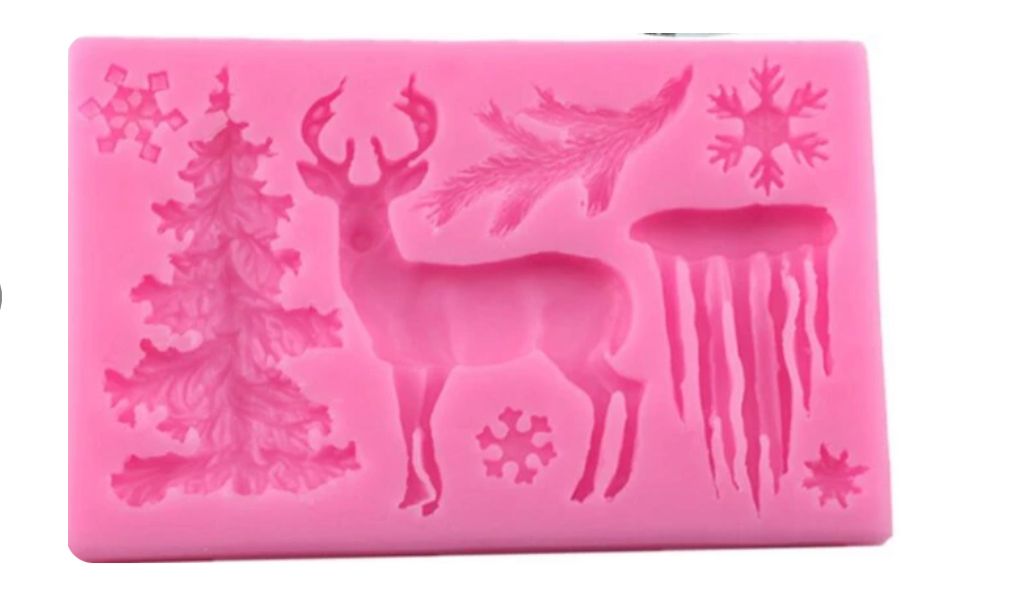 Molde de Silicona Navidad – 8 Figuras