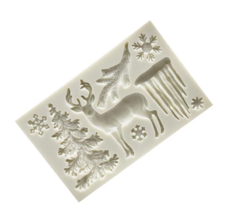 Molde de Silicona Navidad – 8 Figuras