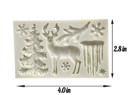 Molde de Silicona Navidad – 8 Figuras