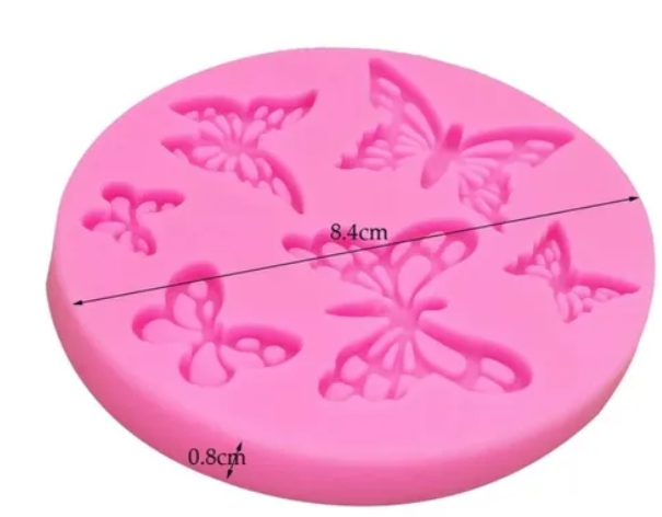 Molde silicona mariposas