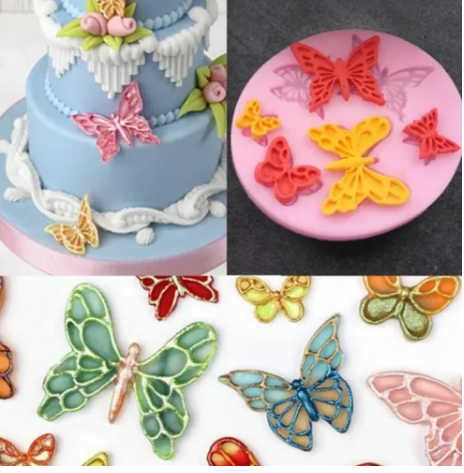 Molde silicona mariposas