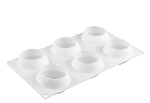 Molde Silicona Postre rosa 3d Blanco