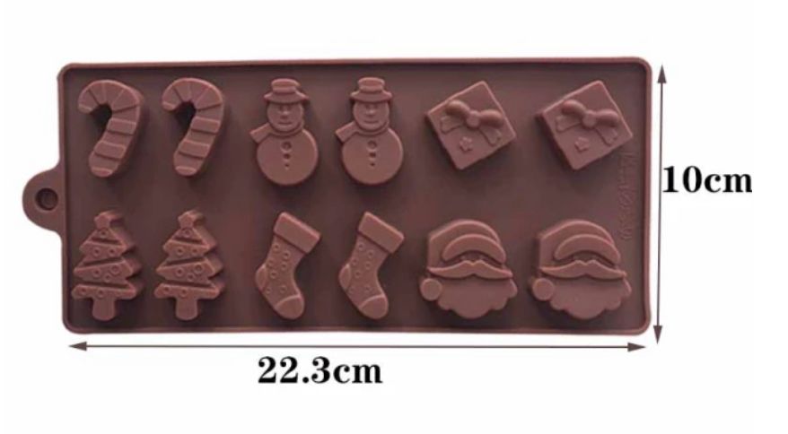 Molde de silicona navidad