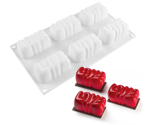 Molde de silicona para tartas 6 cavidades