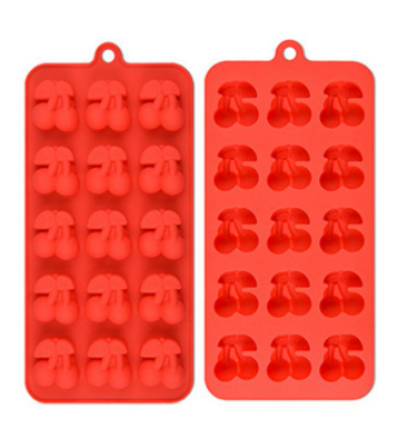 Molde de silicona  cerezas