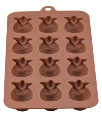 Molde silicona piña para chocolate y repostería