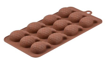 Molde silicona piña para chocolate y repostería
