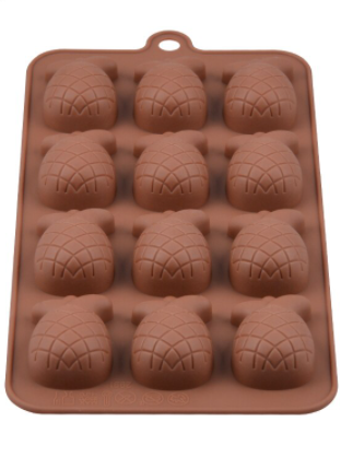 Molde silicona piña para chocolate y repostería