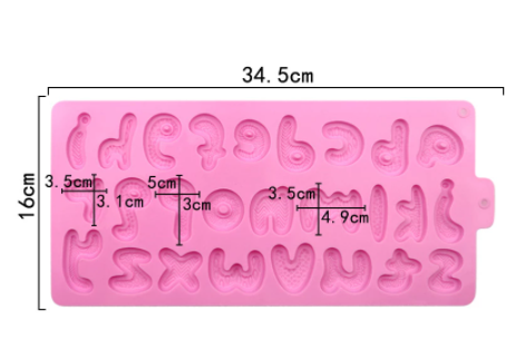 Molde de Silicona Abecedario