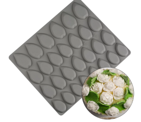 Molde de silicona hojas — 28 cavidades