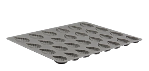 Molde de silicona hojas — 28 cavidades