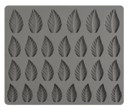 Molde de silicona hojas — 28 cavidades