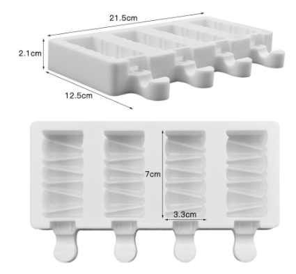 Molde de silicona para helado