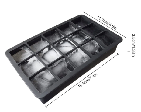 Molde de Silicona para Cubos de Hielo – 15 Cavidades