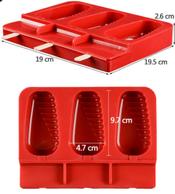 Molde de silicona para helado 4 cavidades acapulco
